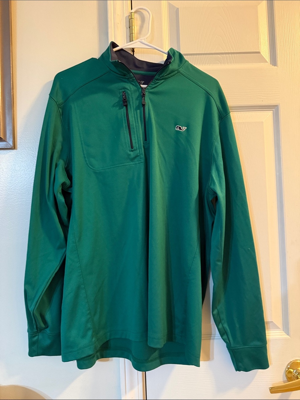Vineyard Vines Performance Quarter-Zip Pullover in green